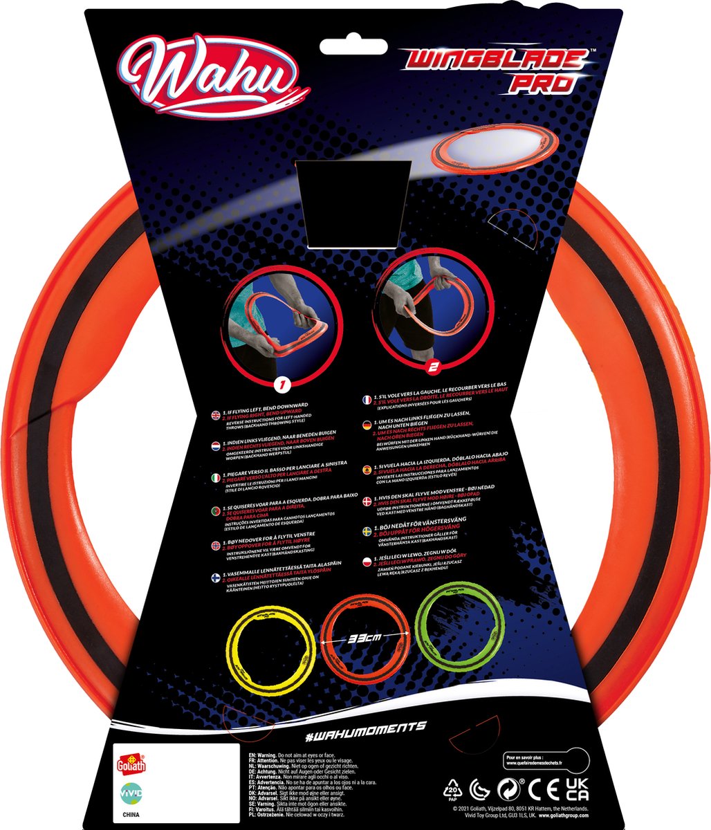 Goliath WingBlade Pro Frisbee - Vang- en werpspel - Rood