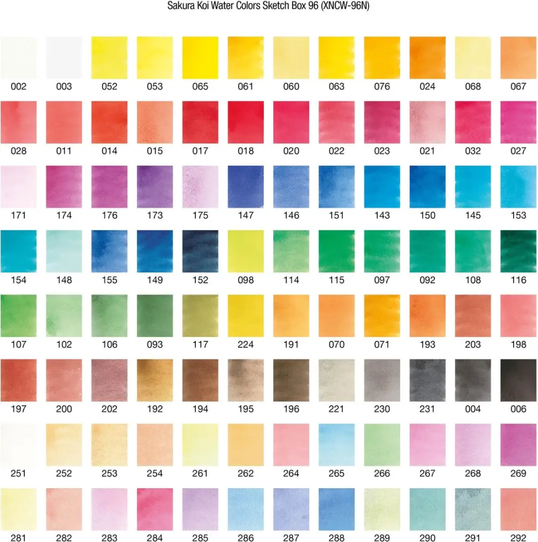 Sakura Koi Watercolors Pocketbox - 96 Kleuren 96ml