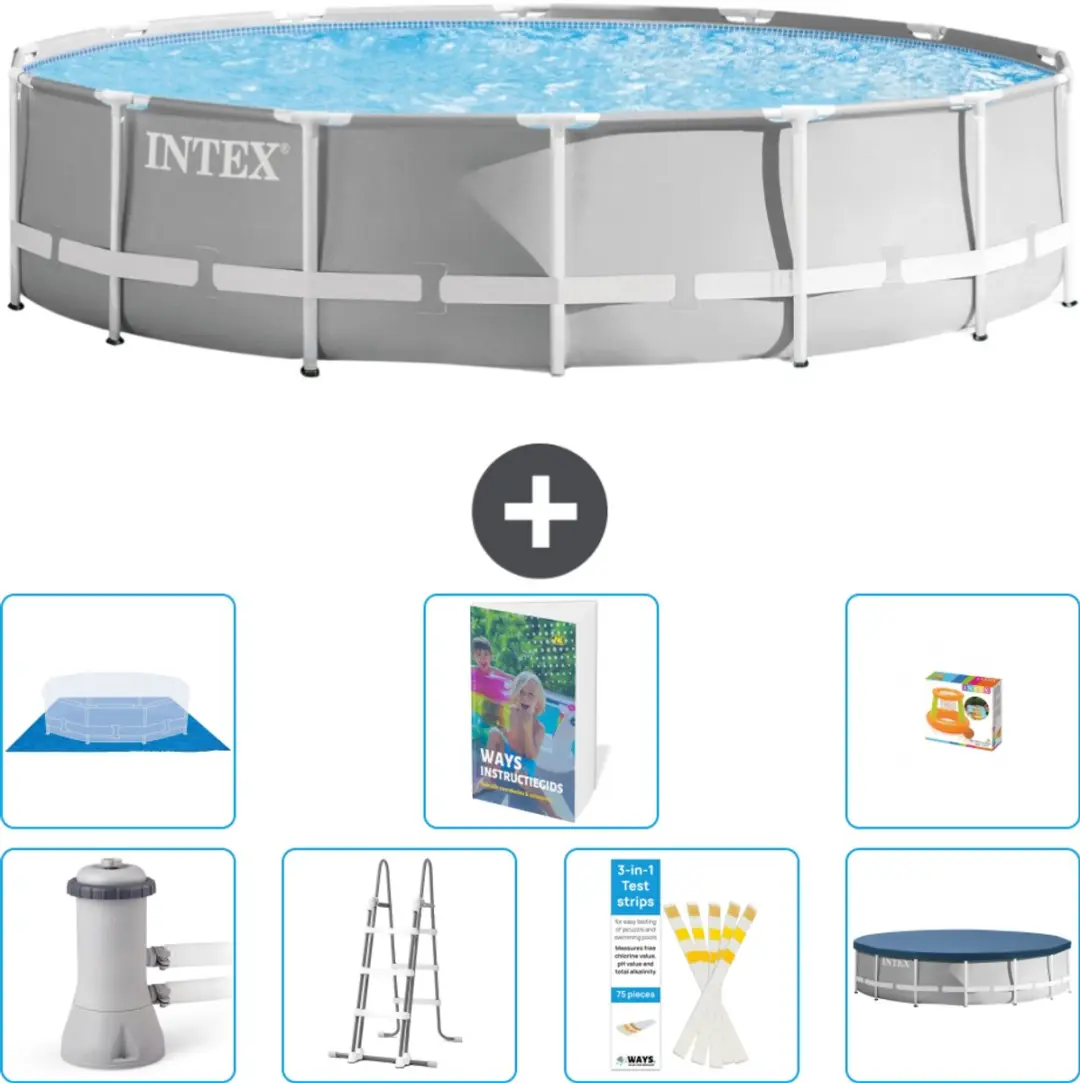 Intex Rond Prism Frame Zwembad 427x107cm