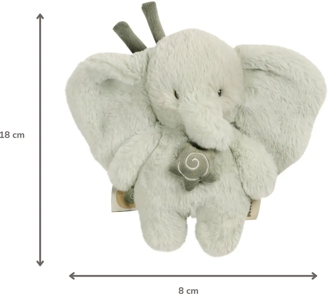 Nattou LouLou Muziekknuffel Olifant 20cm - Lindegroen - afbeelding 6 van 6