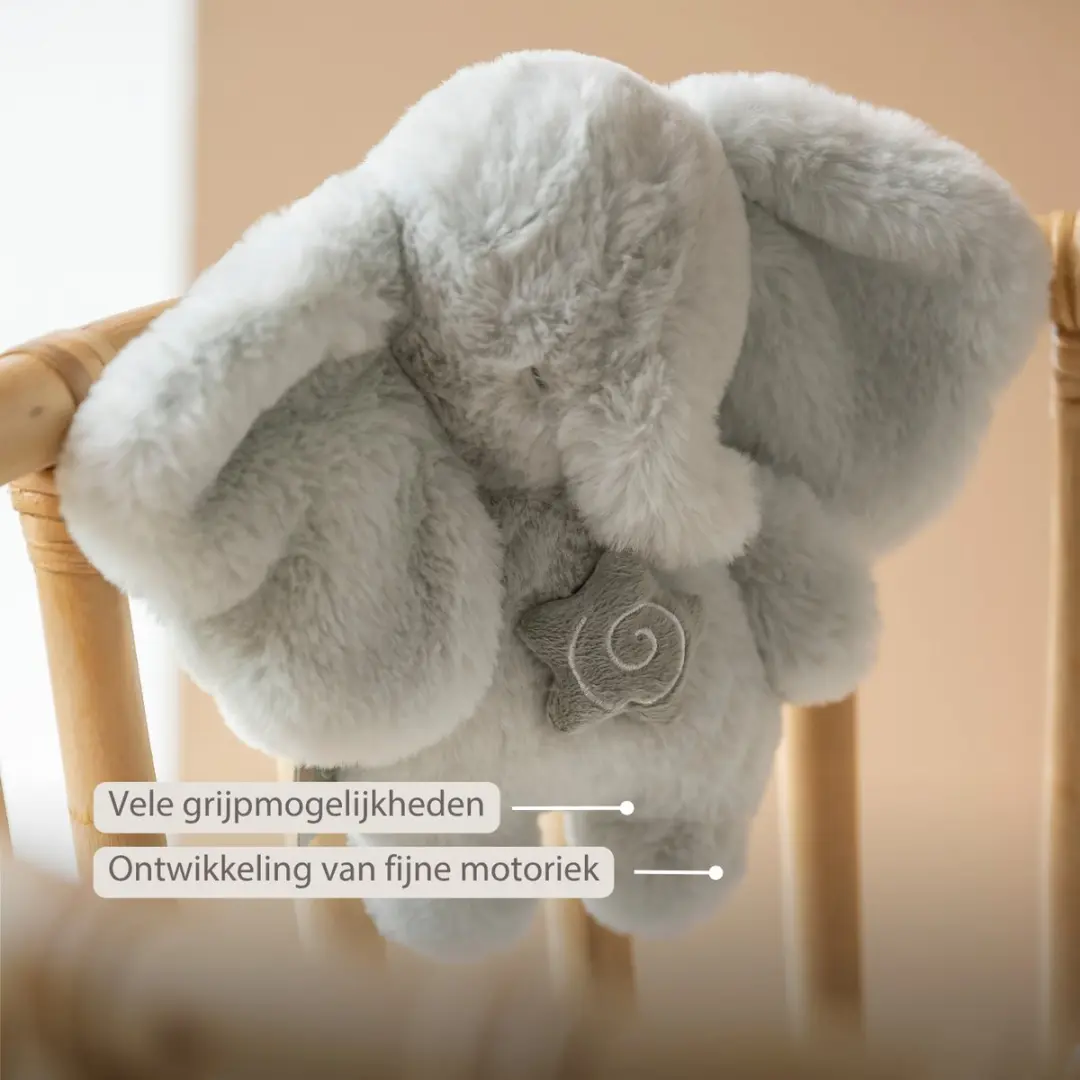 Nattou LouLou Muziekknuffel Olifant 20cm - Lindegroen