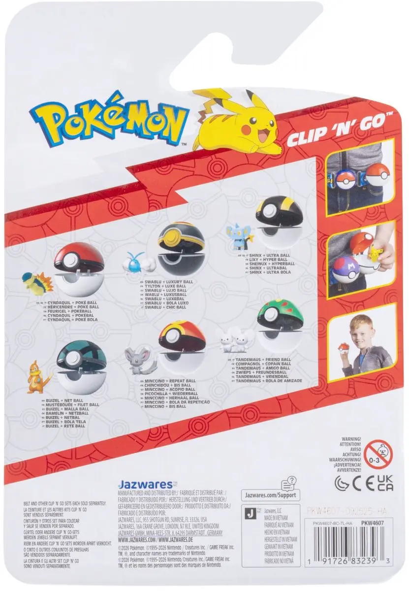 Pokémon Clip 'N' Go Shinx Ultra Ball - PKW4607