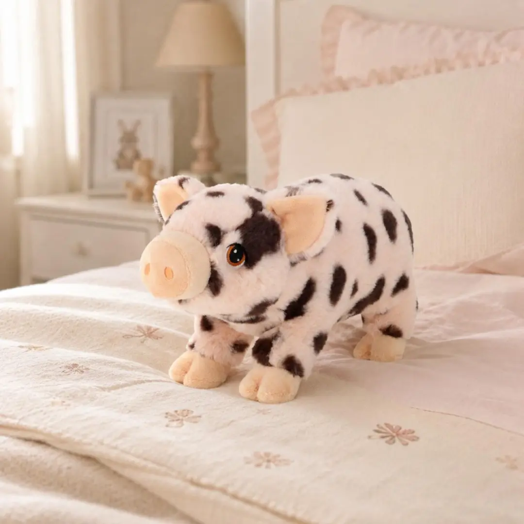 Keel Toys Pluche Varken Knuffel - Roze Gevlekt - 28cm - afbeelding 6 van 6