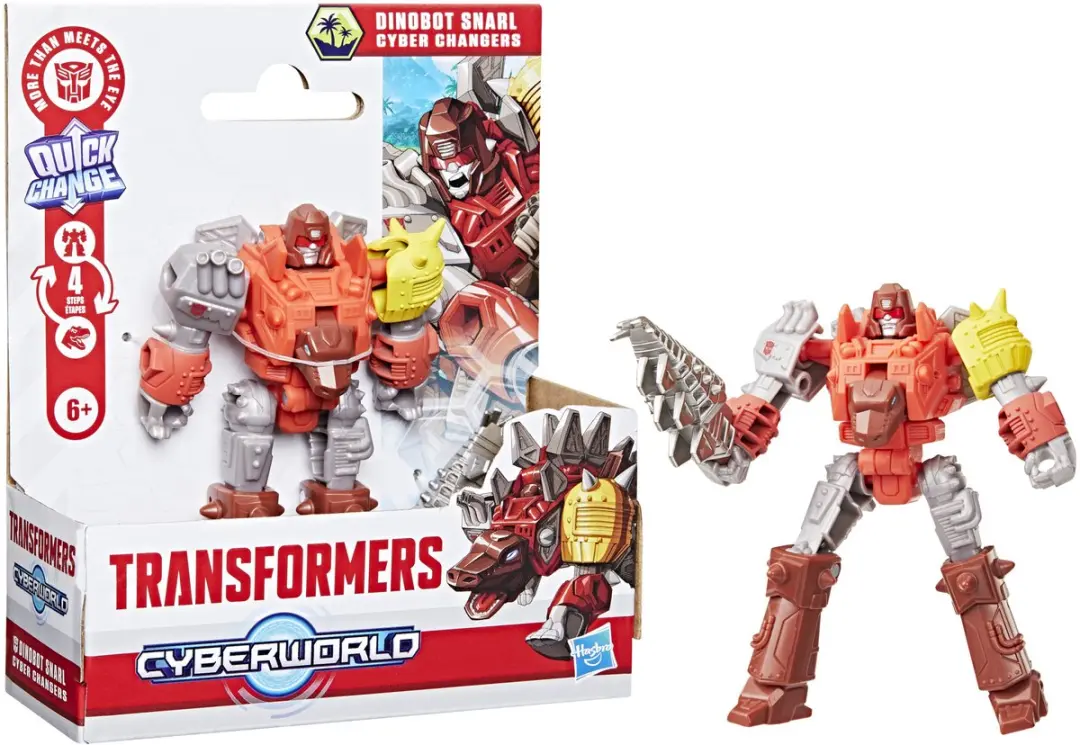 Transformers CYBERWORLD Dinobot Snarl Actiefiguur G1042