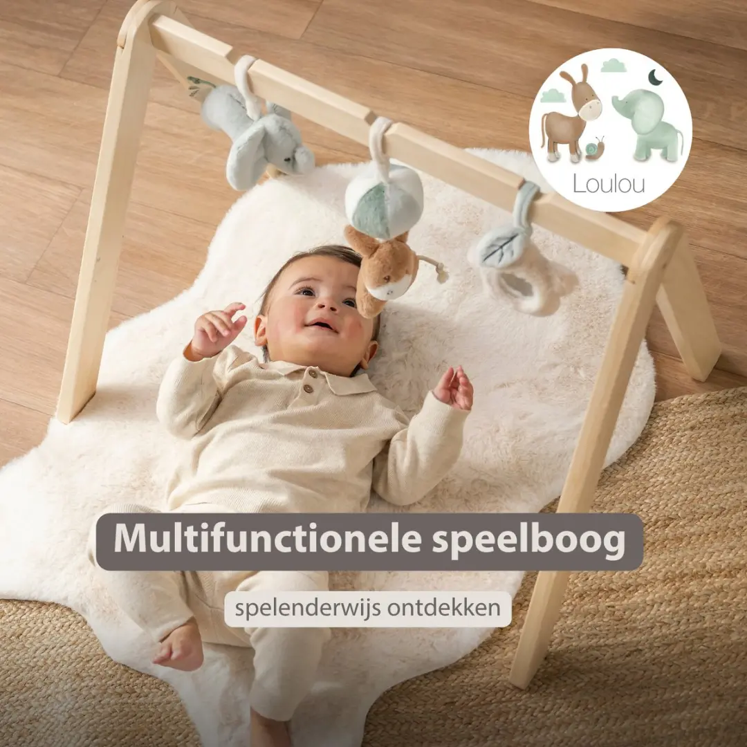 Nattou LouLou Houten Speelboog Baby - 60x50x47cm