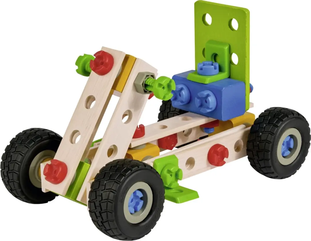 Heros Constructor Quad 4-in-1 Bouwset 110 Stuks - Hout - afbeelding 3 van 6