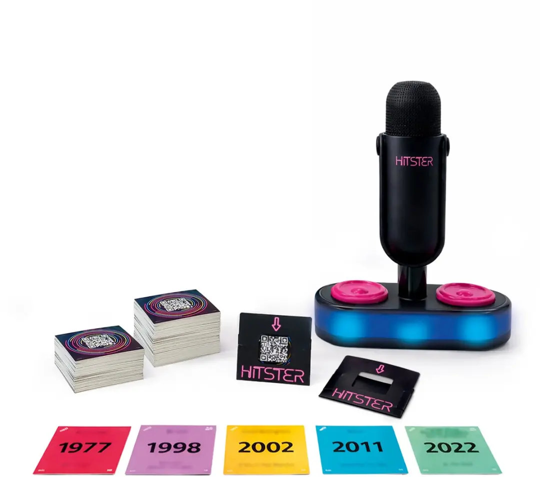 Hitster Flying Mic Nederlandstalig Partyspel - 225 Kaarten - 10 Spelers