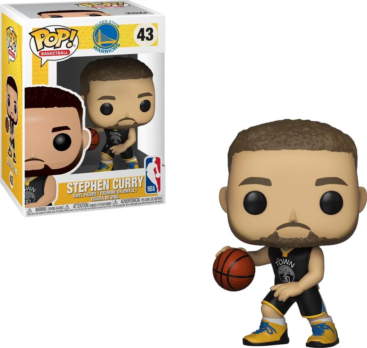 Funko POP! Stephen Curry #43 Warriors - 34449 - Multicolor
