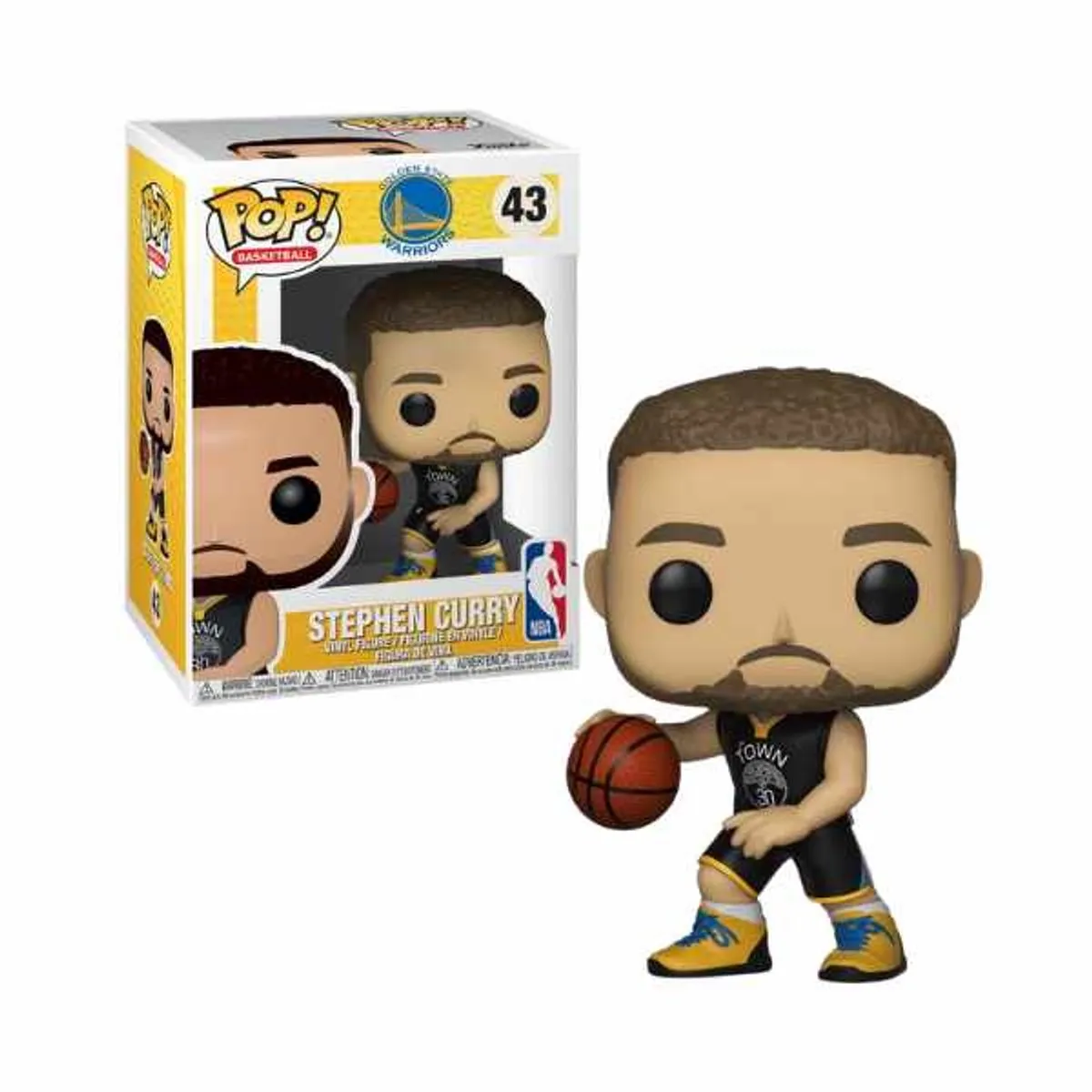 Funko POP! Stephen Curry #43 Warriors - 34449 - Multicolor