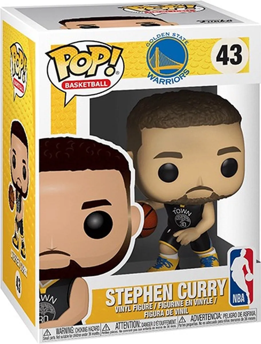 Funko POP! Stephen Curry #43 Warriors - 34449 - Multicolor