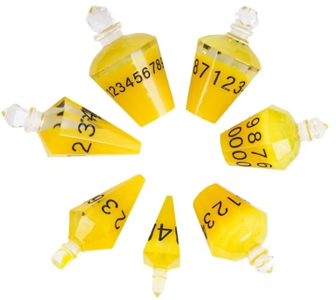 Lapi Toys D&D Potion Dice Set 7 Stuks - Geel
