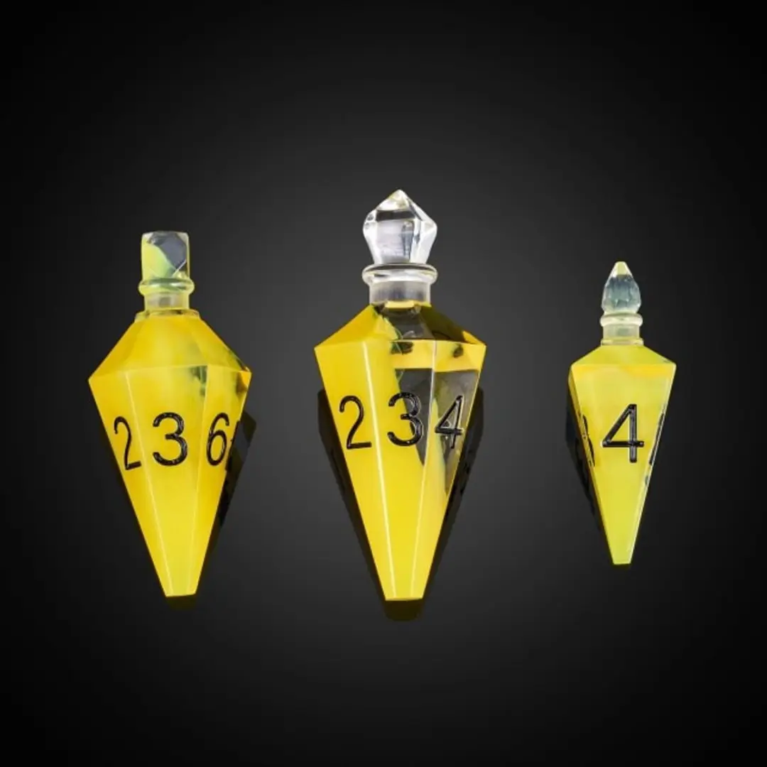Lapi Toys D&D Potion Dice Set 7 Stuks - Geel