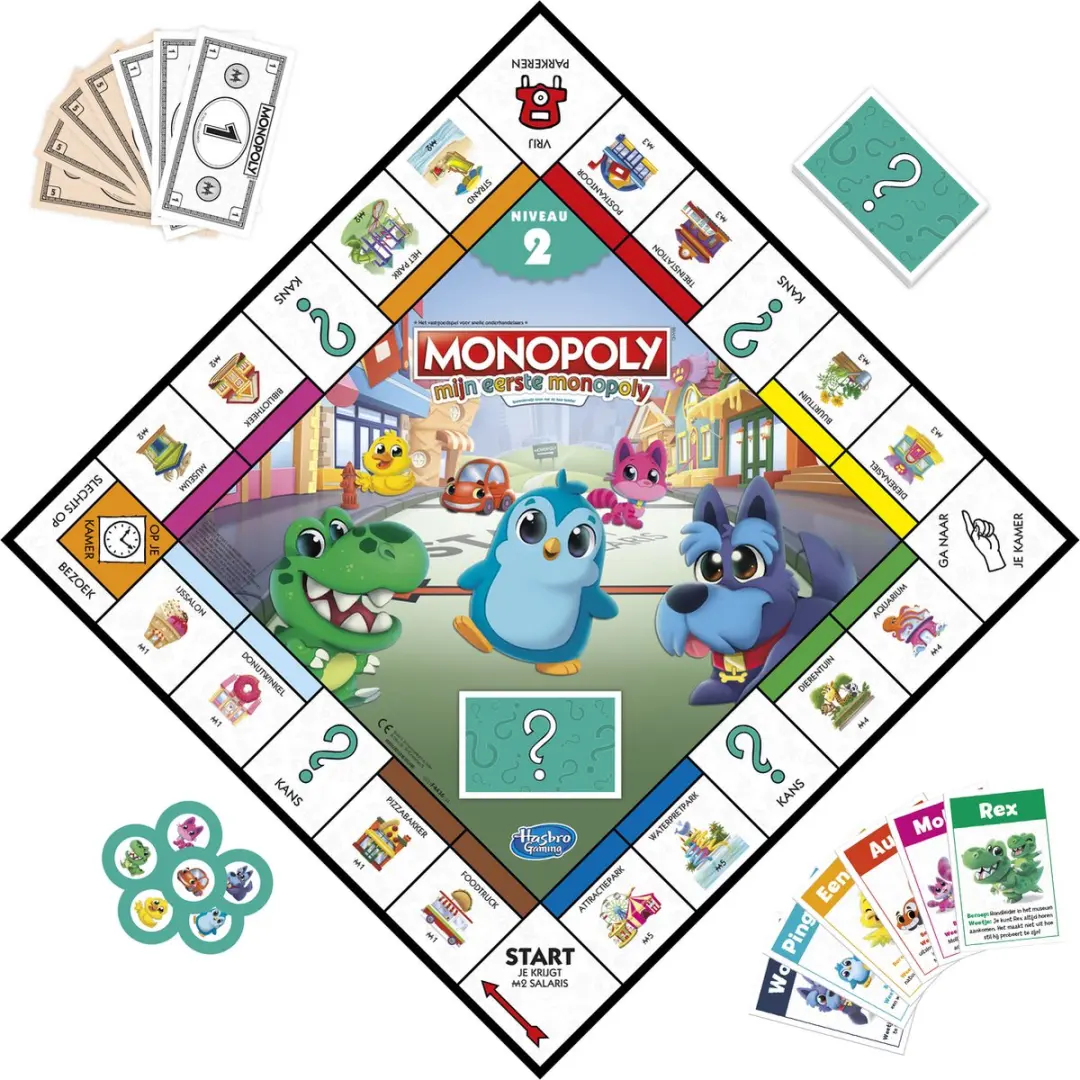 Monopoly Mijn Eerste Monopoly Junior - Bordspel - 2-6 Spelers