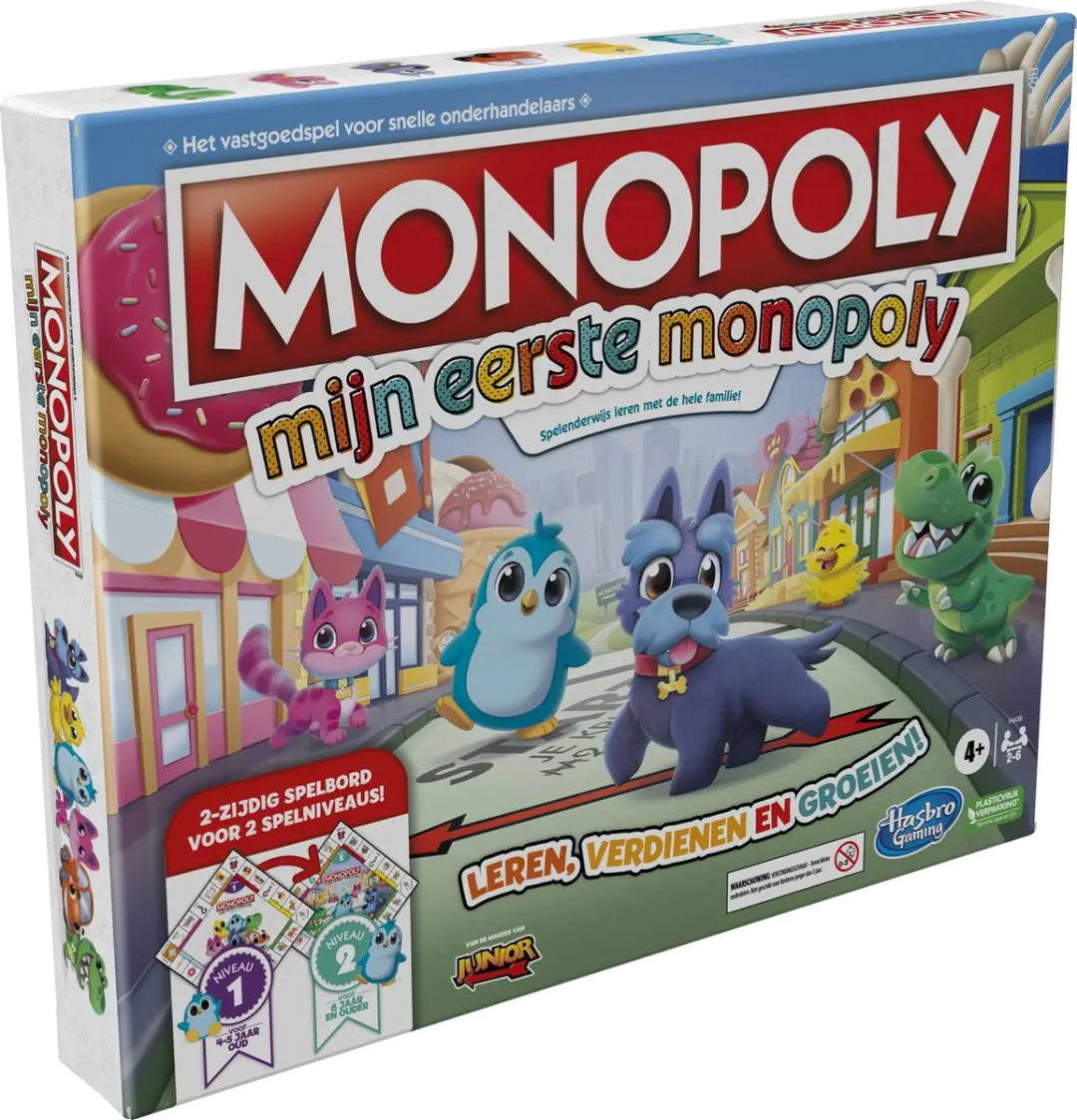 Monopoly Mijn Eerste Monopoly Junior - Bordspel - 2-6 Spelers