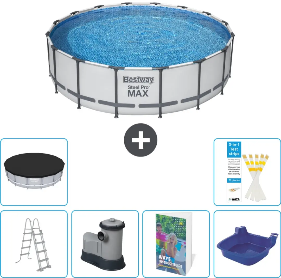Bestway Steel Pro MAX Zwembad 488x122cm