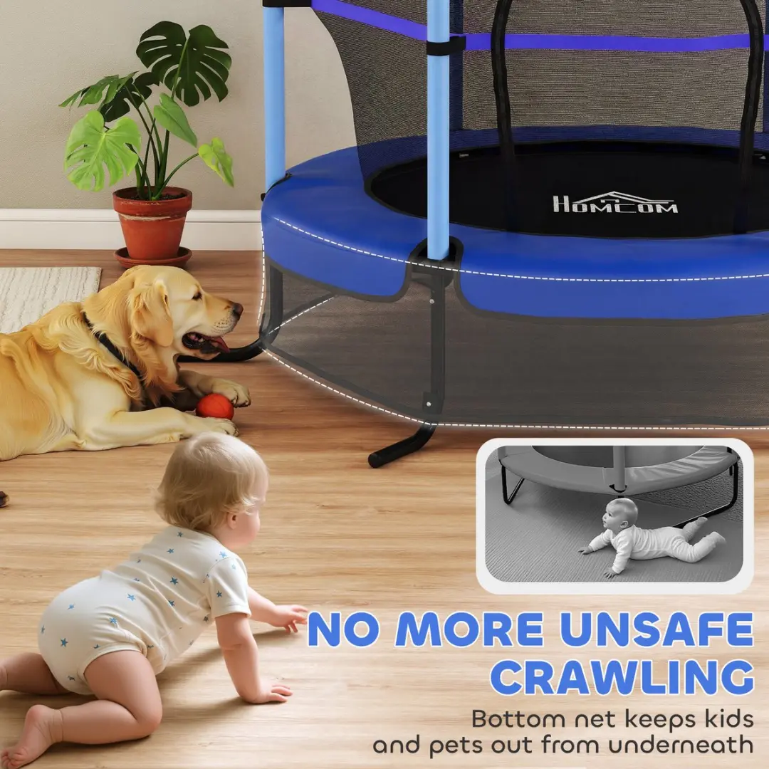 Homcom Kindentrampoline 163cm - Blauw