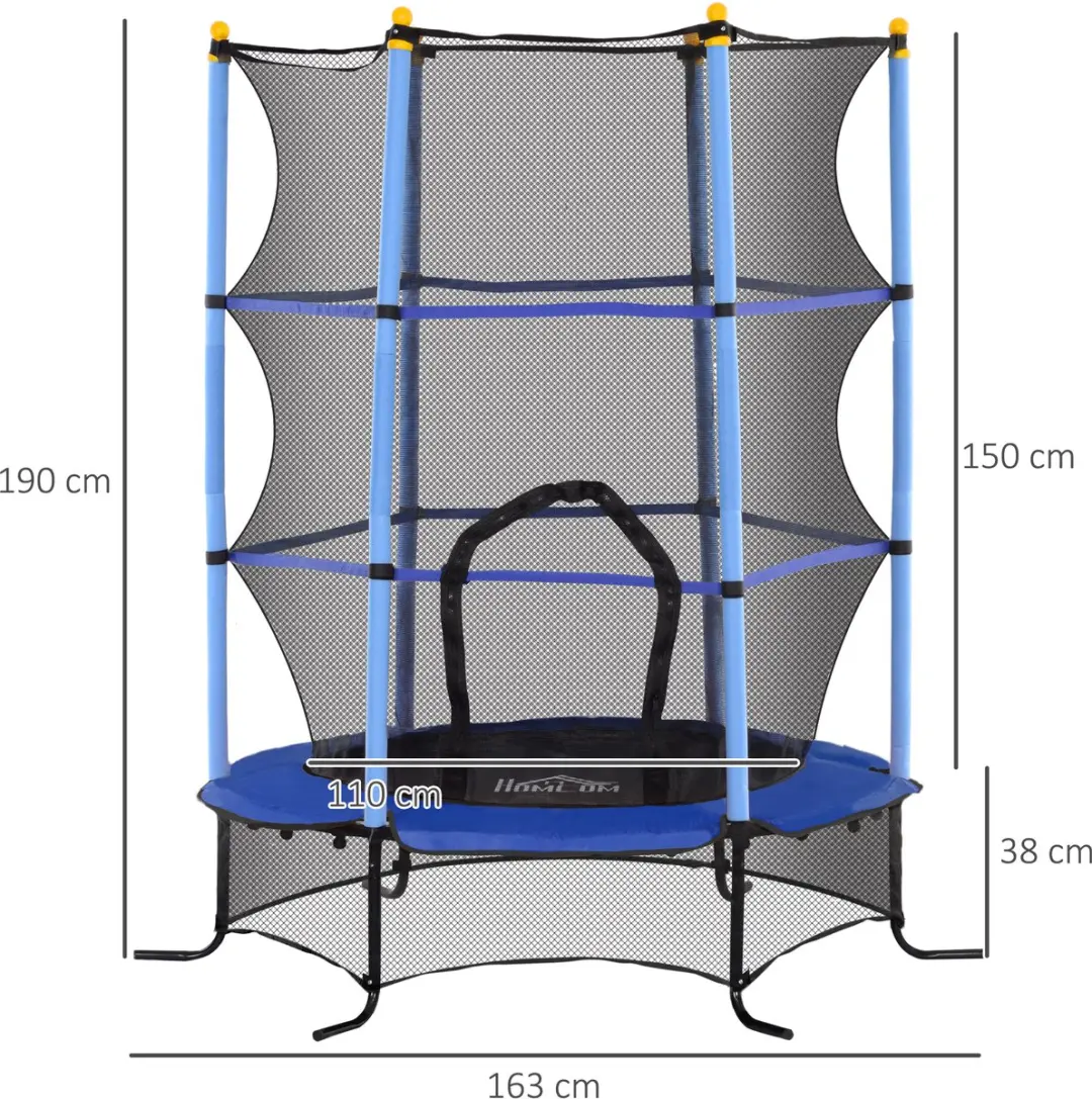 Homcom Kindentrampoline 163cm - Blauw