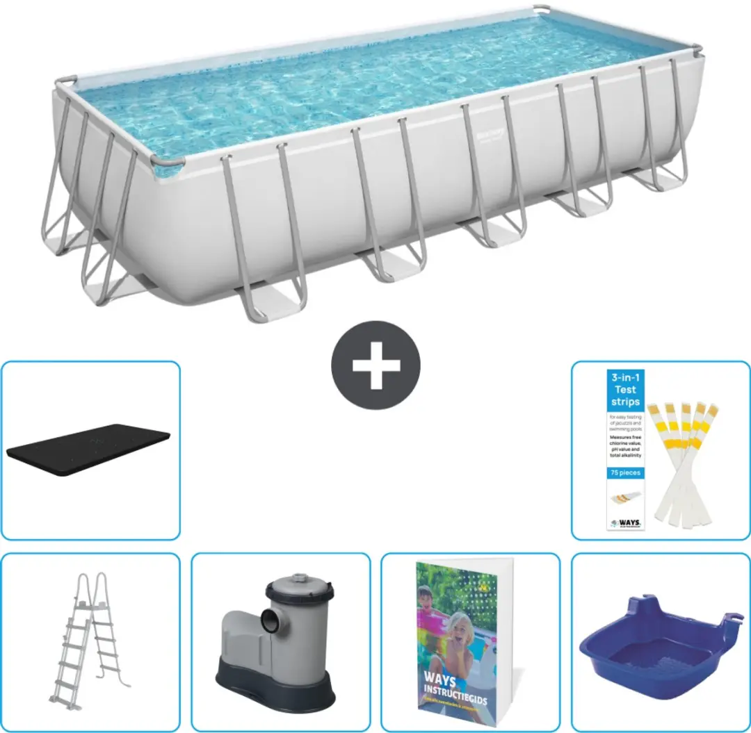 Bestway Power Steel Zwembad 640x274x132cm