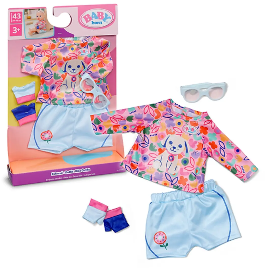 Baby Born 840696 Fietsoutfit - Meerkleurig