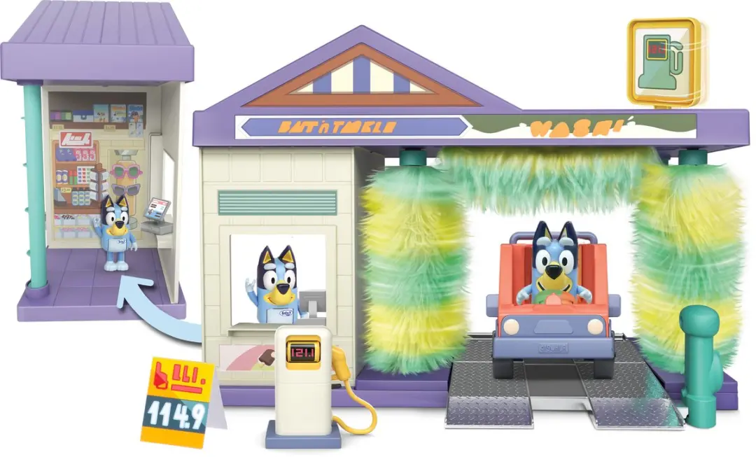 Moose Toys Bluey Autowasstraat Speelset