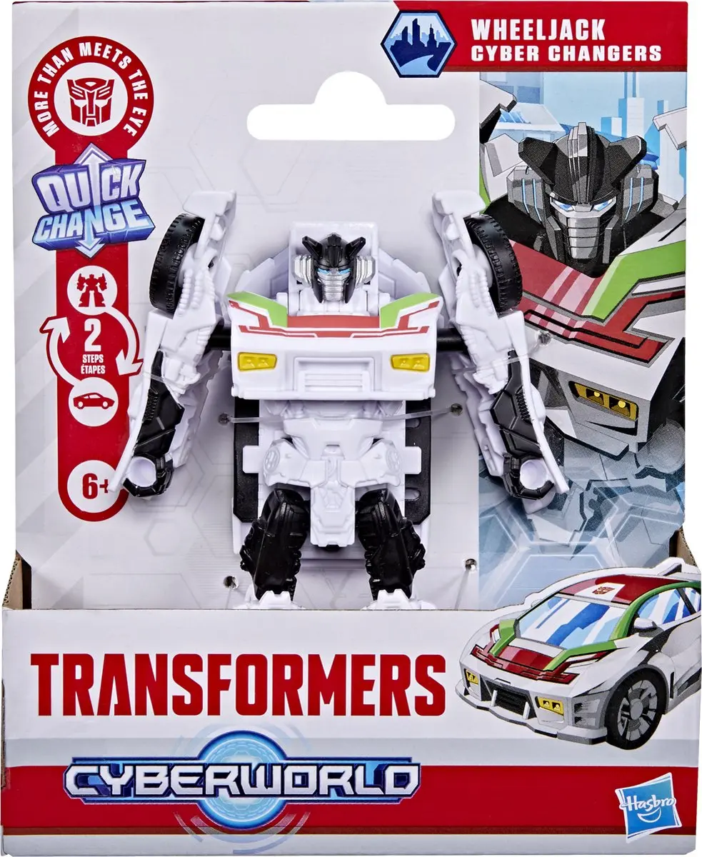 Transformers Cyberworld Cyber Changers Wheeljack Actiefiguur 10cm - Wit