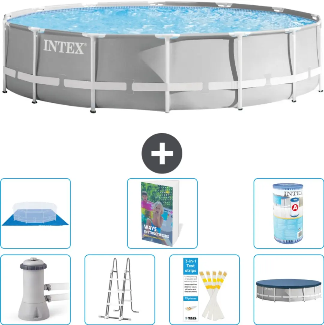 Intex Rond Prism Frame Zwembad 427x107cm
