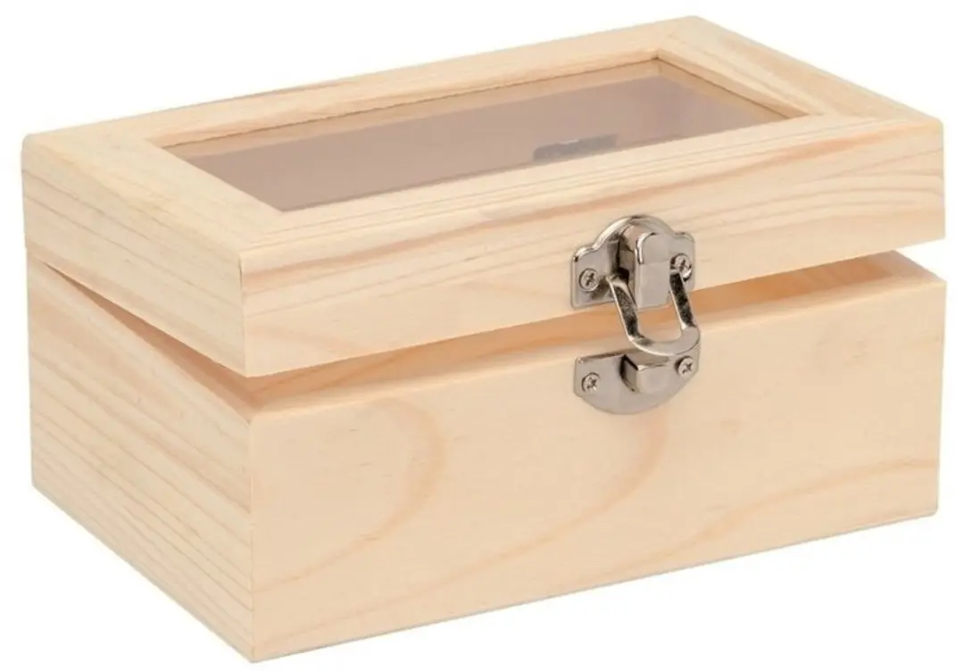 Glorex Hobby Houten Knutselkistjes 8 Stuks