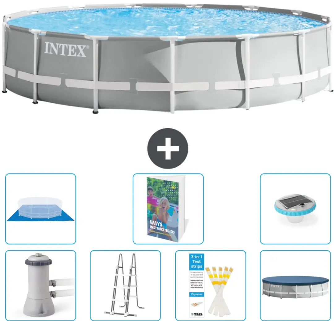 Intex Rond Prism Frame Zwembad 457x107cm