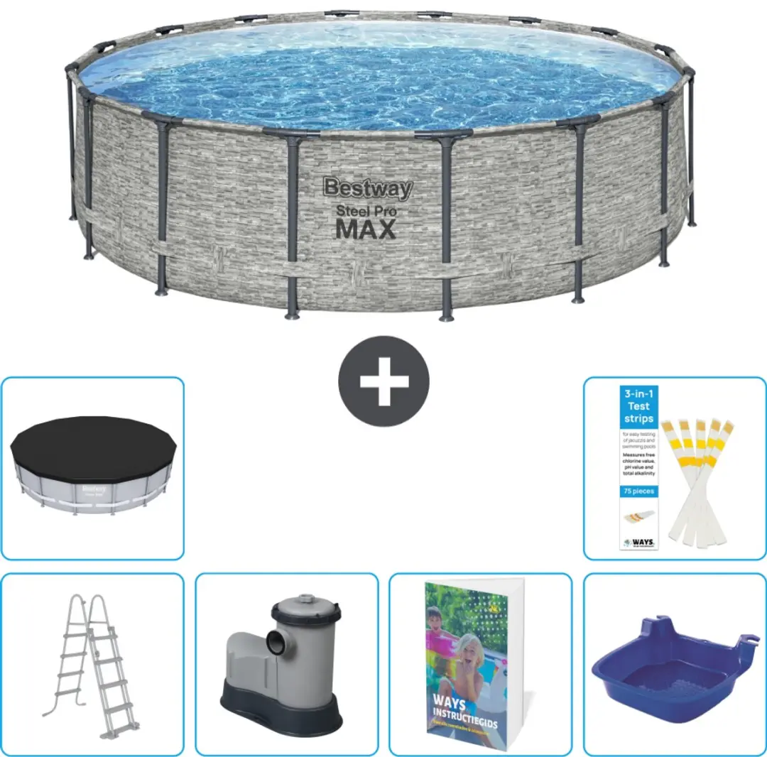 Bestway Steel Pro MAX Zwembad 488x122cm