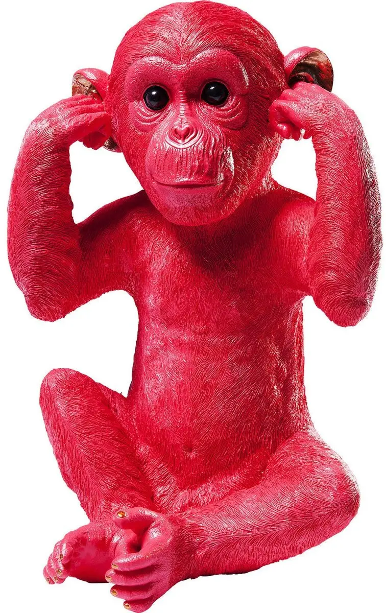 Kare Spaarpot Monkey Kikazaru Rood