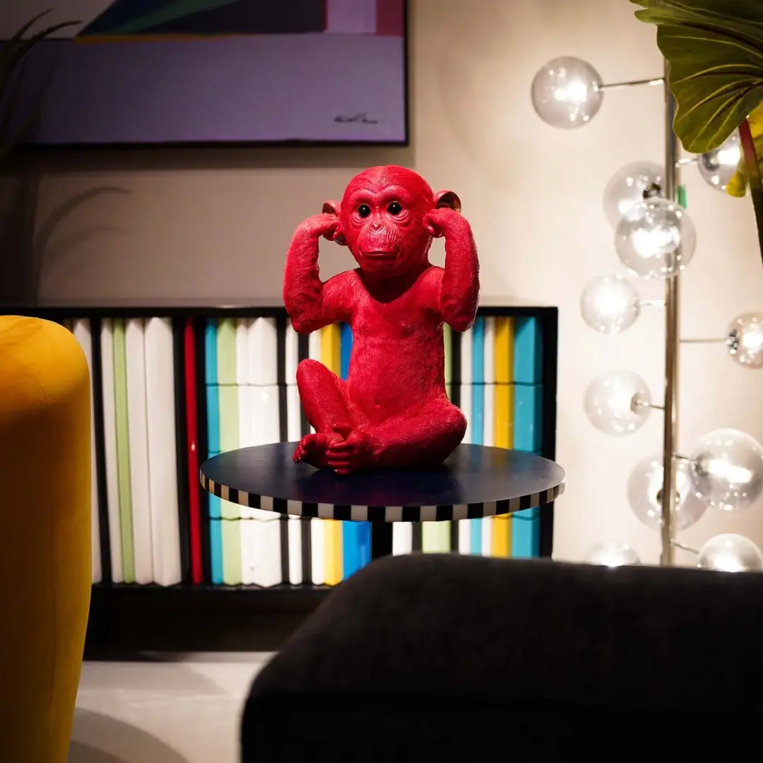 Kare Spaarpot Monkey Kikazaru Rood