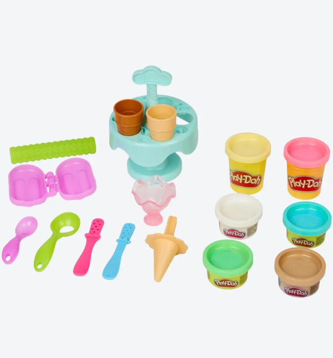 Play-Doh Ice Cream Carousel Playset - 17 Stuks