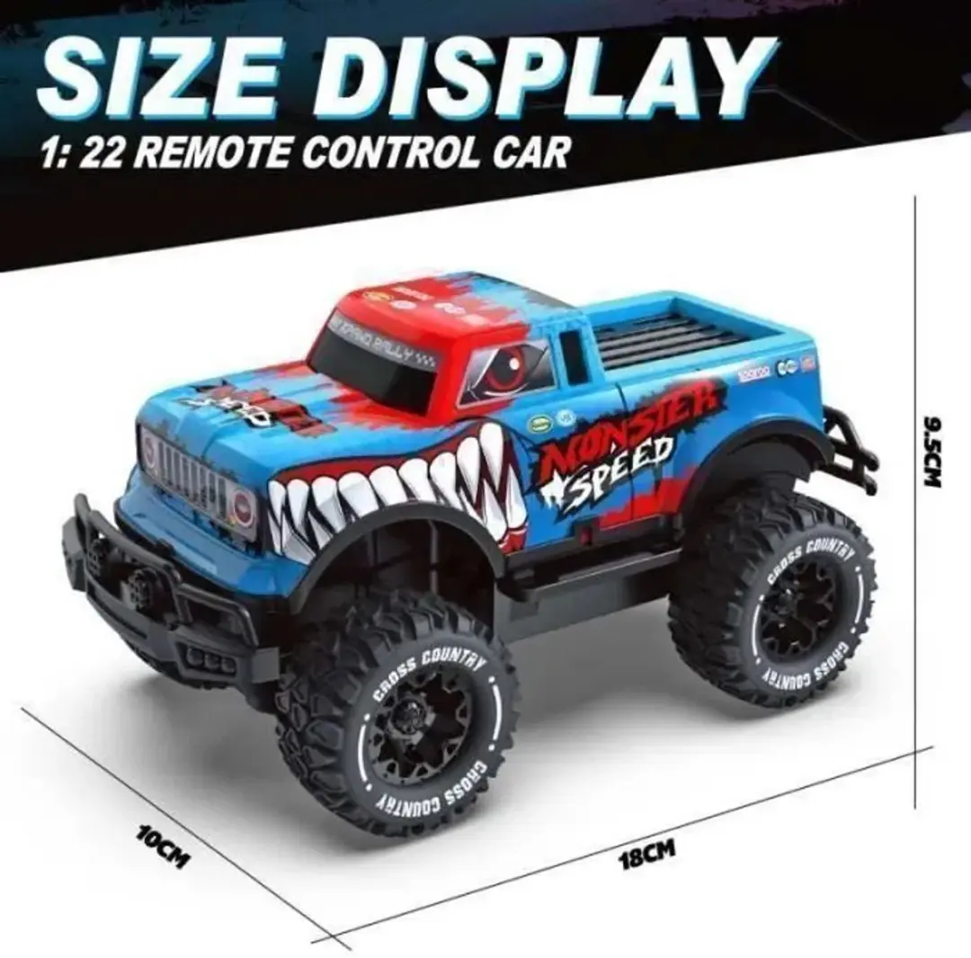 ECTEATOY Monster Truck RC Auto 2.4GHz - Blauw