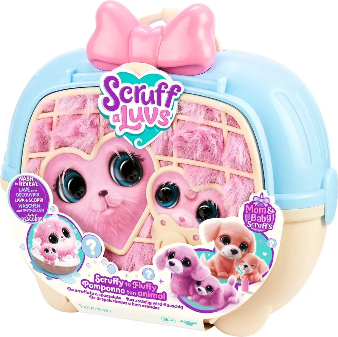 Moose Toys Scruff a Luvs Mystery Knuffels Mama & Baby - Meerkleurig