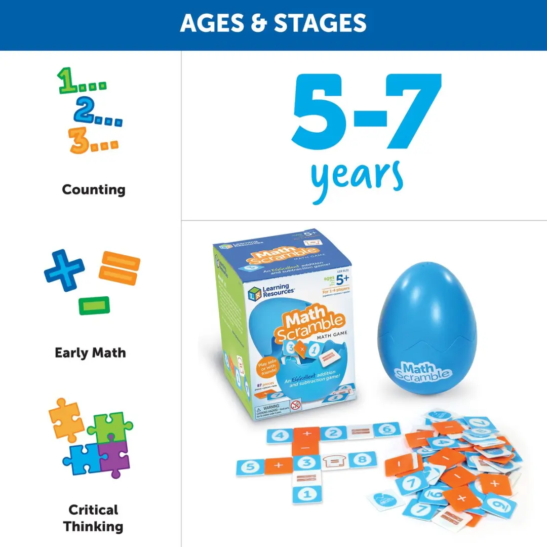 Learning Resources Rekenhussel Match Scramble - LER9131 - Multikleur