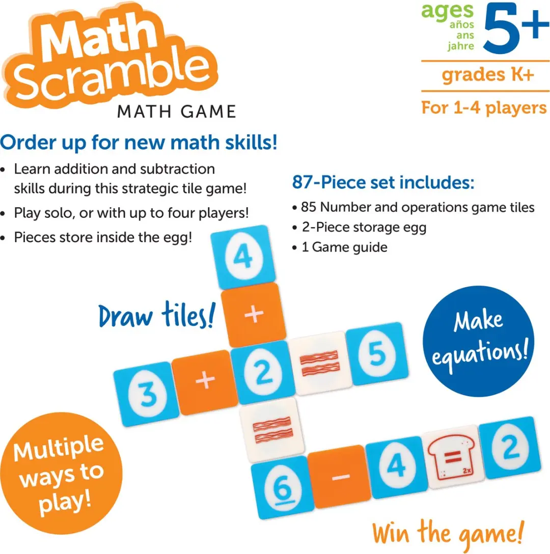 Learning Resources Rekenhussel Match Scramble - LER9131 - Multikleur