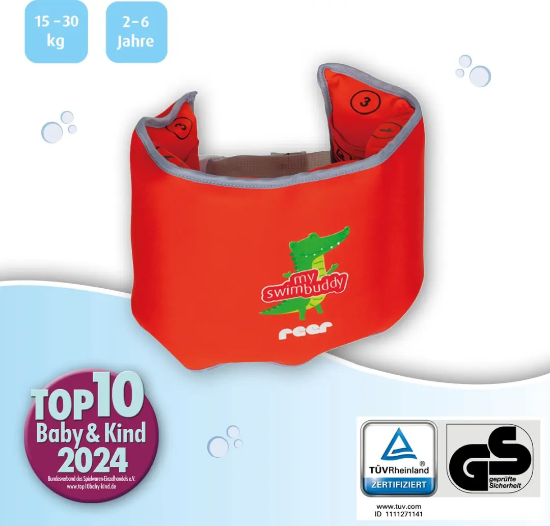 Reer Zwemgordel 15-30kg 2-6jr - Oranje/Rood