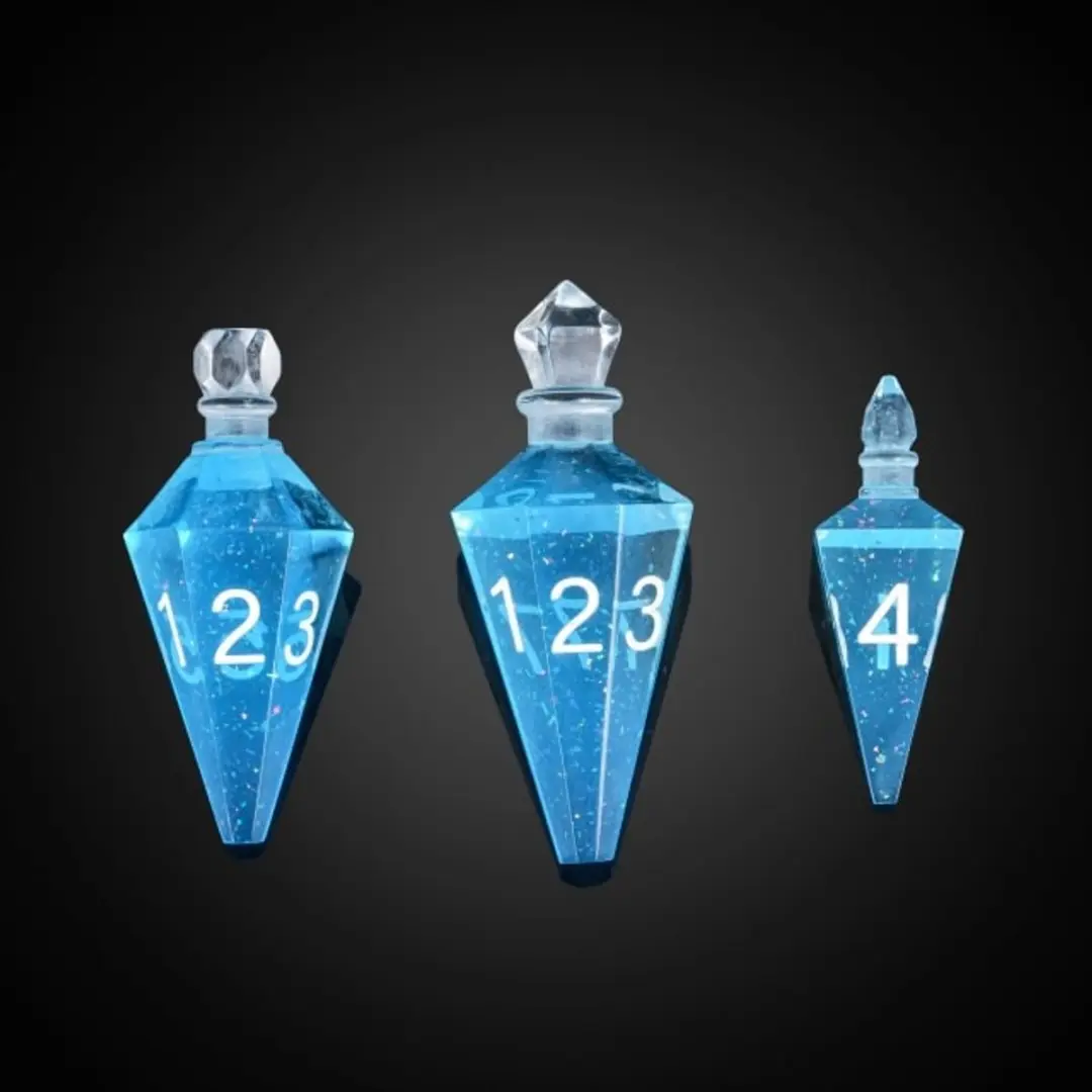 Lapi Toys D&D Potion Dice Set 7 Stuks - Blauw