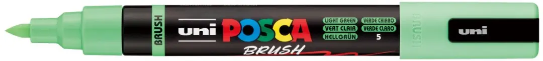 Posca PC-5BR Paintmarker - Lichtgroen - Blauwe inkt