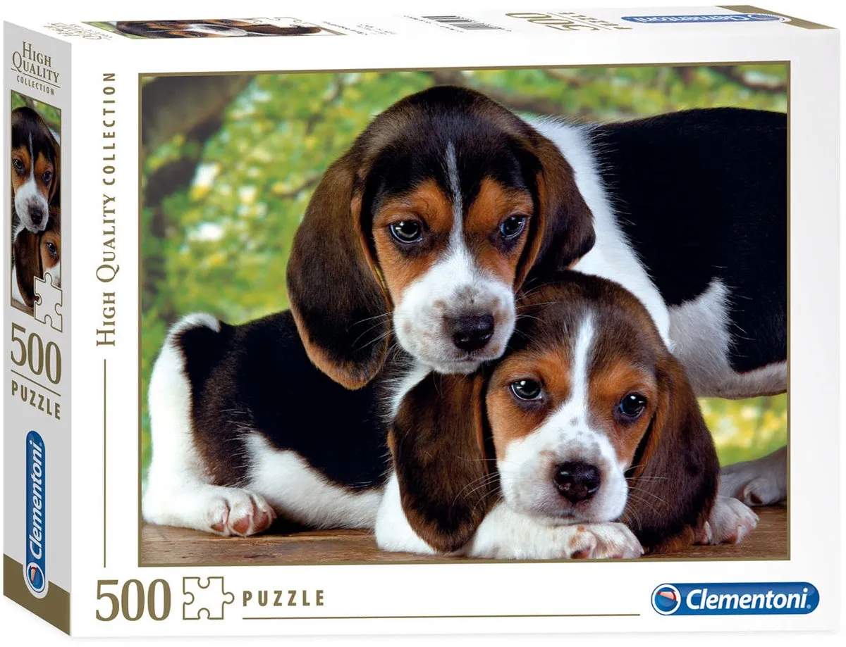 Clementoni Puppies Puzzel 500 Stuks - Multikleur