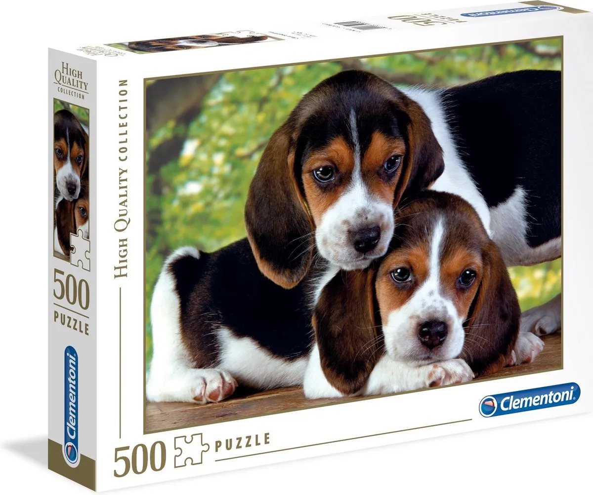 Clementoni Puppies Puzzel 500 Stuks - Multikleur