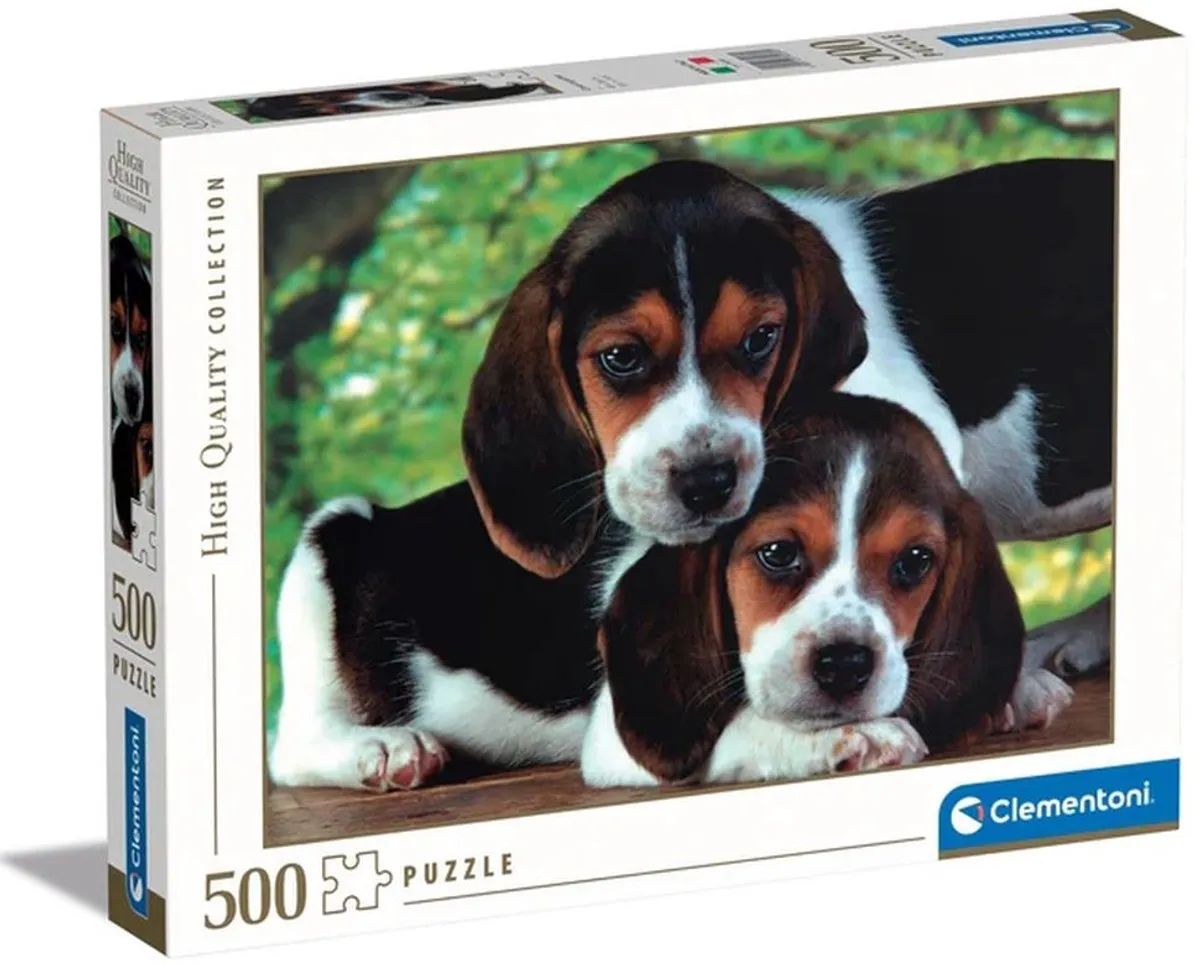 Clementoni Puppies Puzzel 500 Stuks - Multikleur - afbeelding 6 van 6