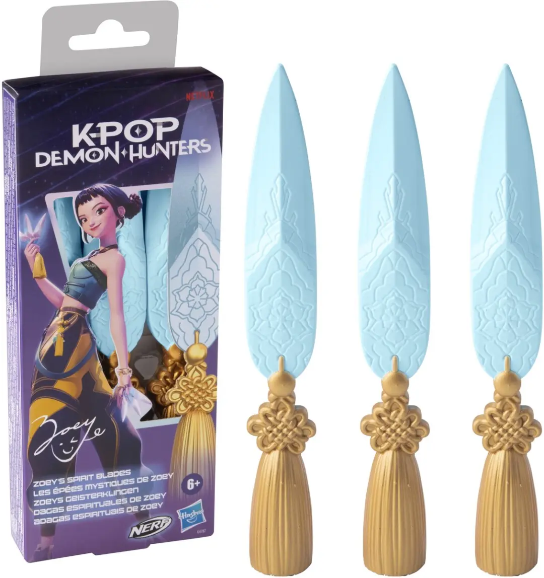 Hasbro Nerf KPop Demon Hunters Zoey Spirit Blades - Blauw/Goud