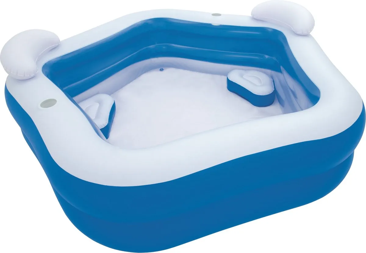 Bestway Vijfhoekig Familiezwembad 213x207x69cm - Blauw