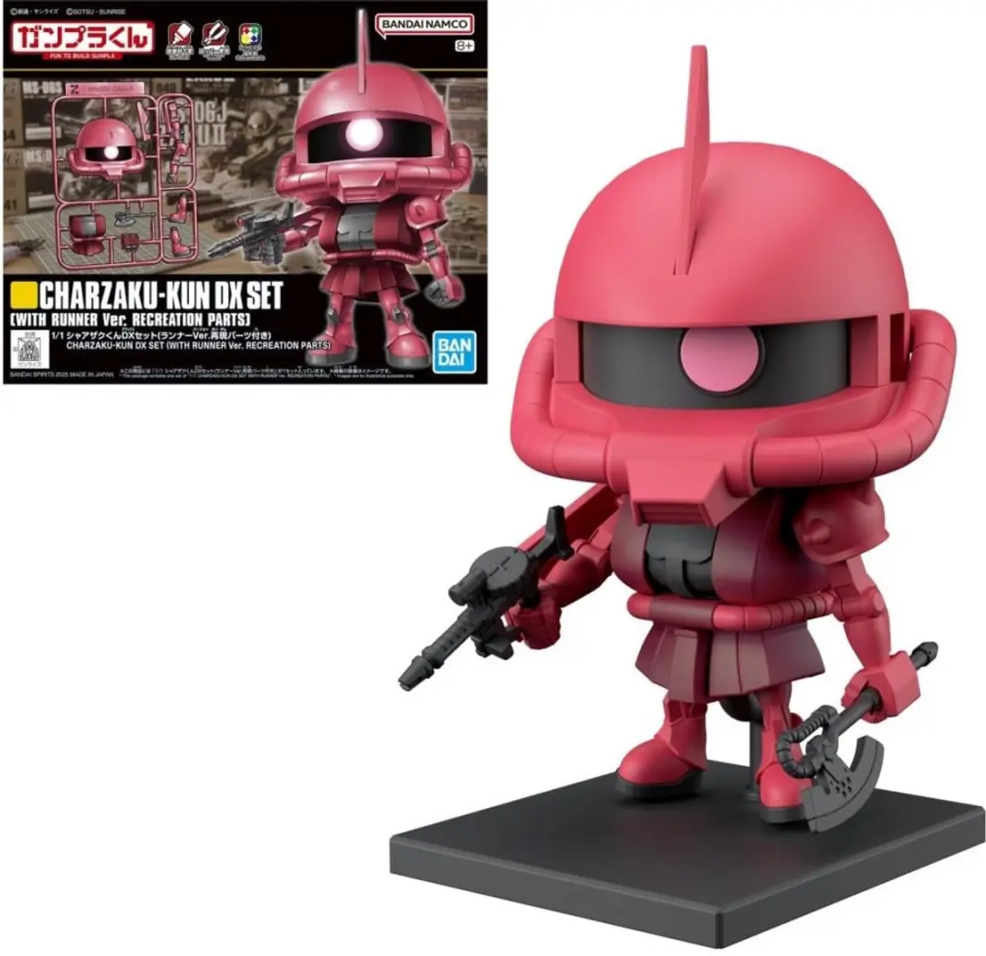 Bandai Spirits CharZaku-Kun DX 1/1 Modelbouwset - Rood - 20 Onderdelen