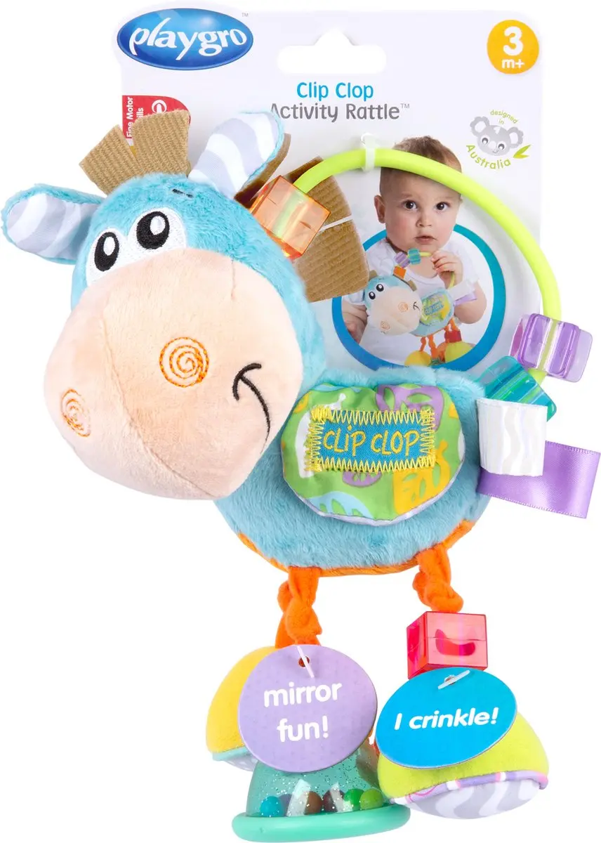 Playgro Clip Clop Rammelaar Blauw