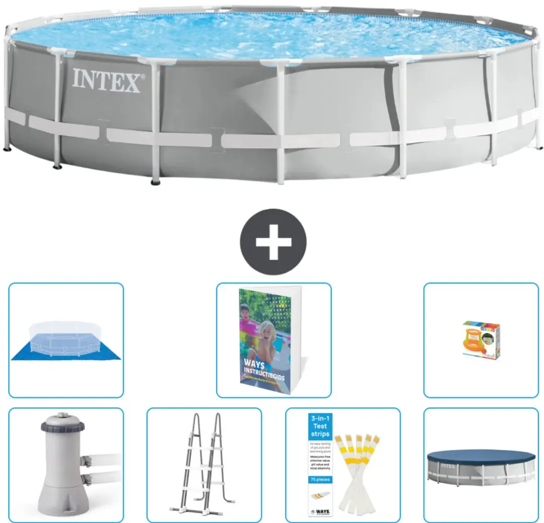 Intex Rond Prism Frame Zwembad 457x107cm