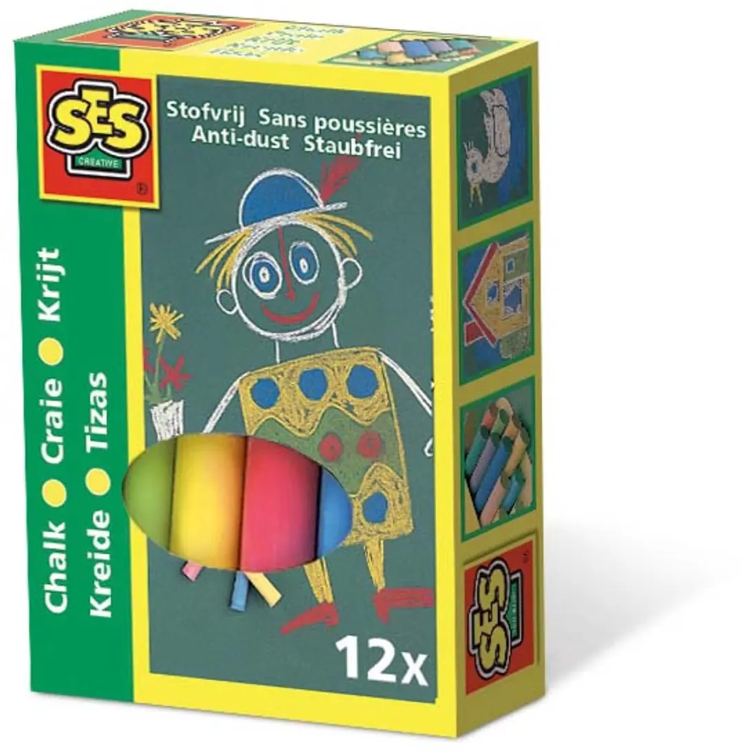 SES Creative Schoolkrijt 12 Kleuren