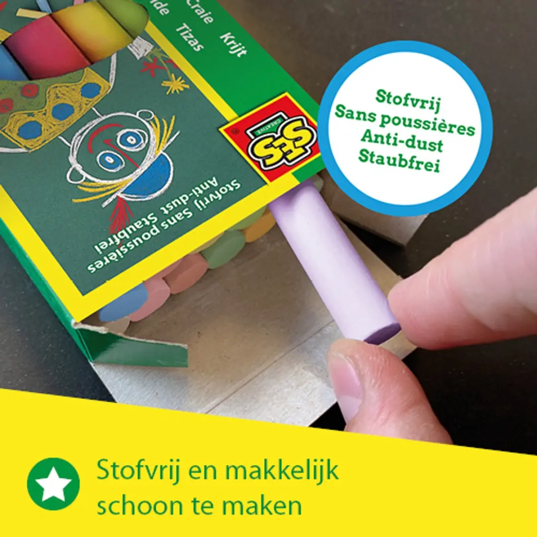 SES Creative Schoolkrijt 12 Kleuren