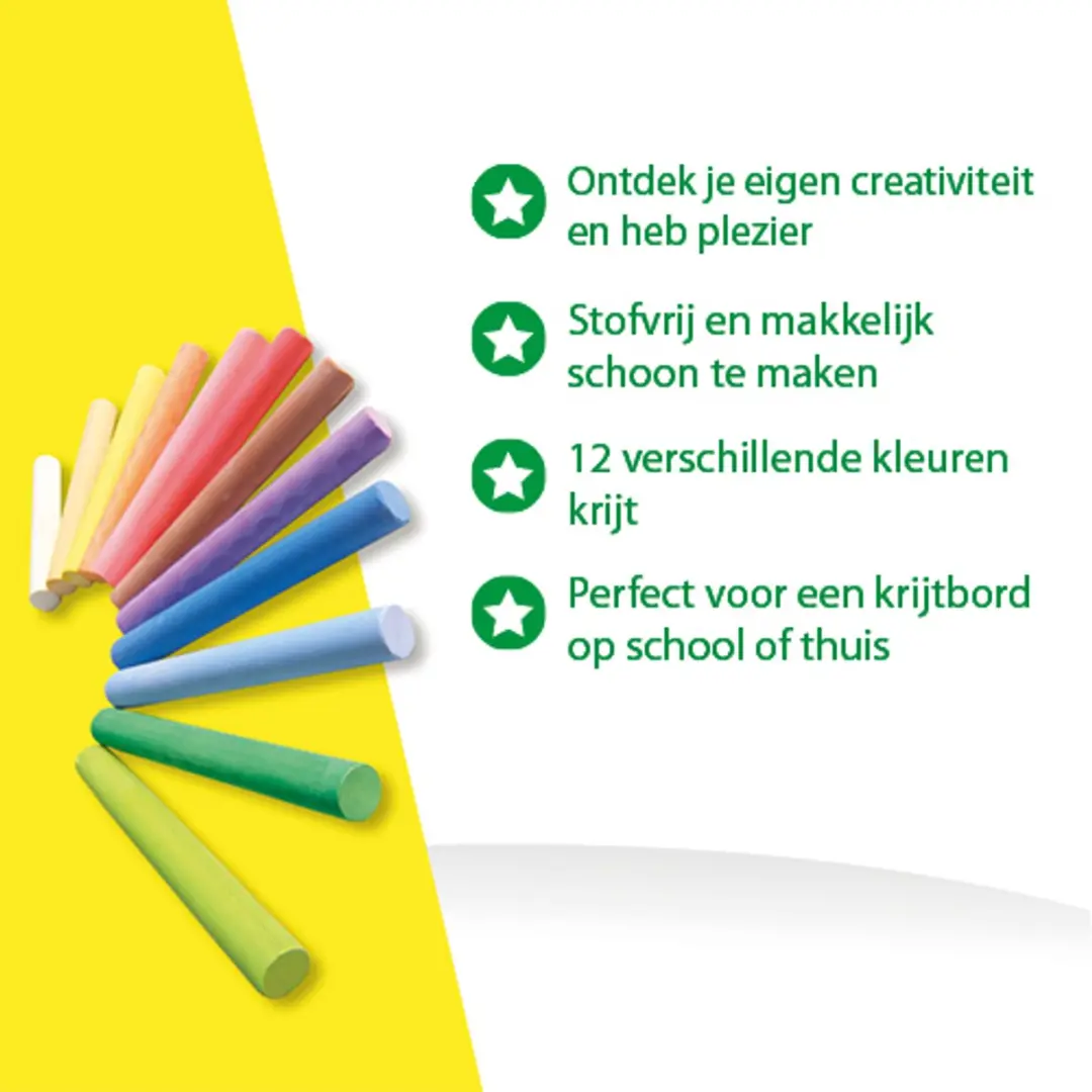 SES Creative Schoolkrijt 12 Kleuren